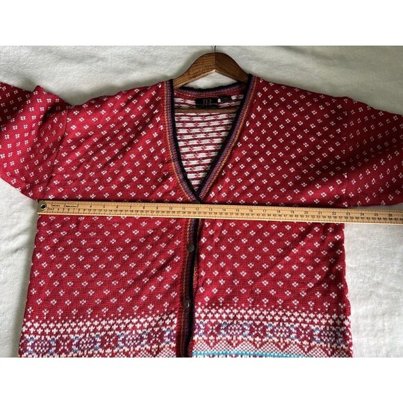 Jenny Buchanan Cardigan Large Sweater Wool Angora Nordic Icelandic Holidays - Picture 6 of 9